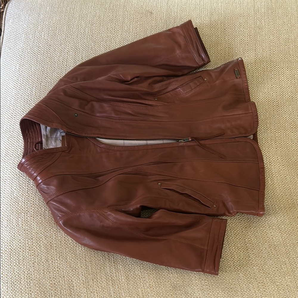 Emu Brown Lightweight Shirt Jacket with Notched Lapels